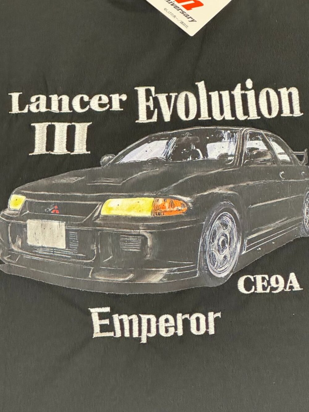 Initial D Black T shirt 30th Emperor Mitsubishi Lancer 3 Drift evo US M Medium